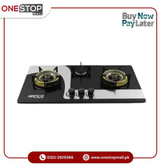 Hanco Built in Hob Stainless Steel Hob with Brass Burners (Model 213) - Auto Ignition Stove 1 Year Brand Warranty