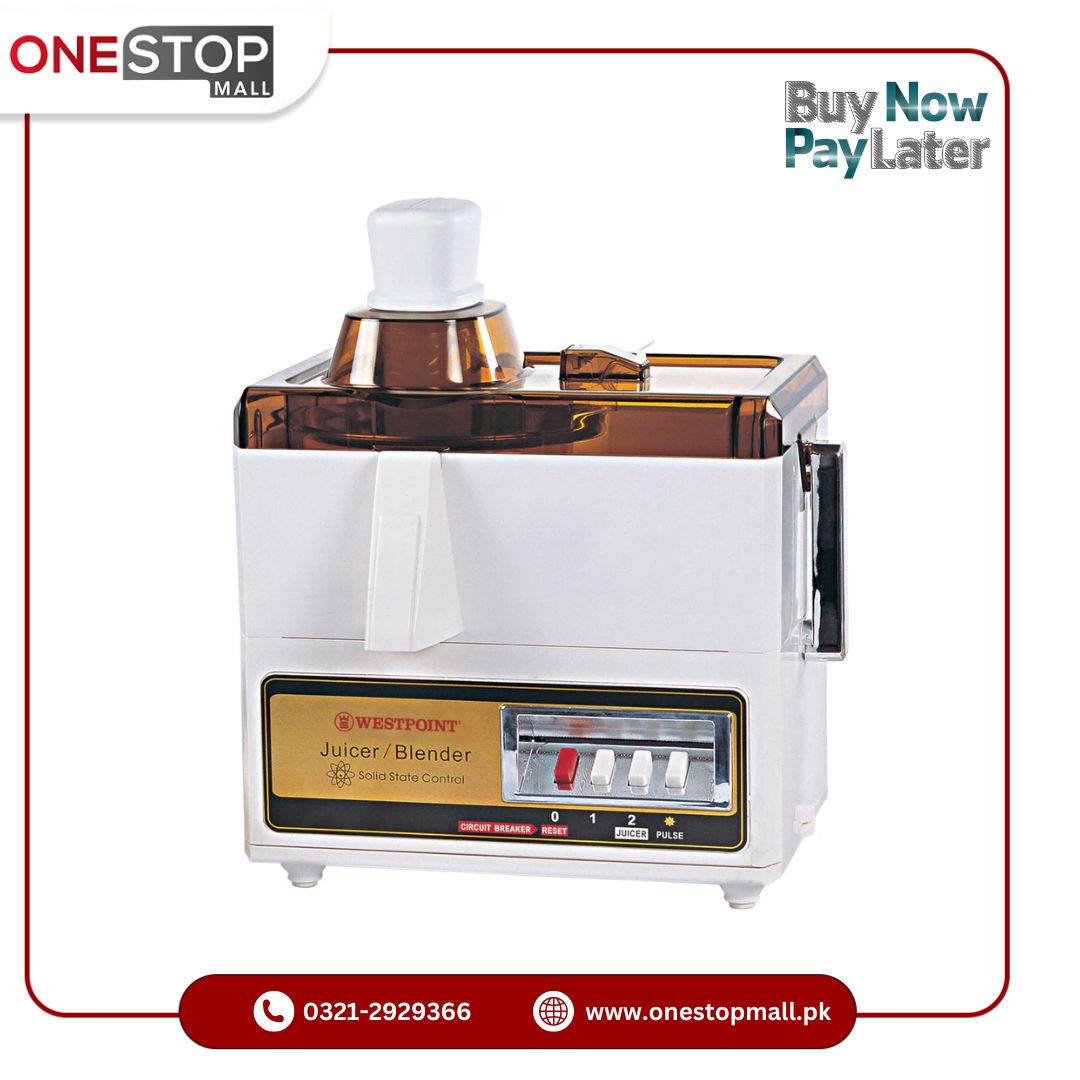 Westpoint Juicer WF-1186 Deluxe Stainless steel spinner with 2 Years Brand Warranty - Onestopmall.pk