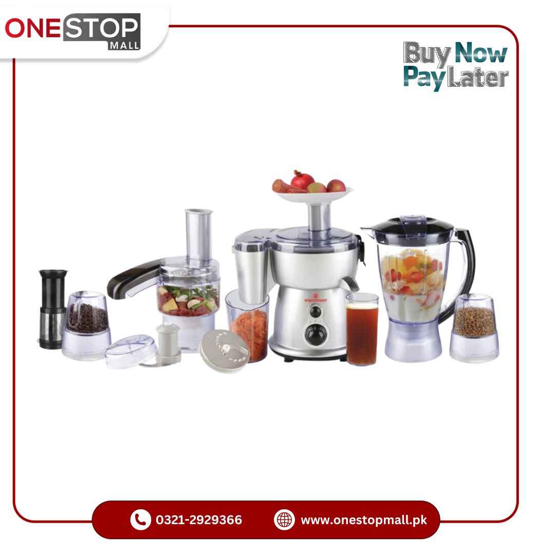 Westpoint Food Processor 9 in 1 WF-2804 Kitchen Chef 2 Years Brand Warranty