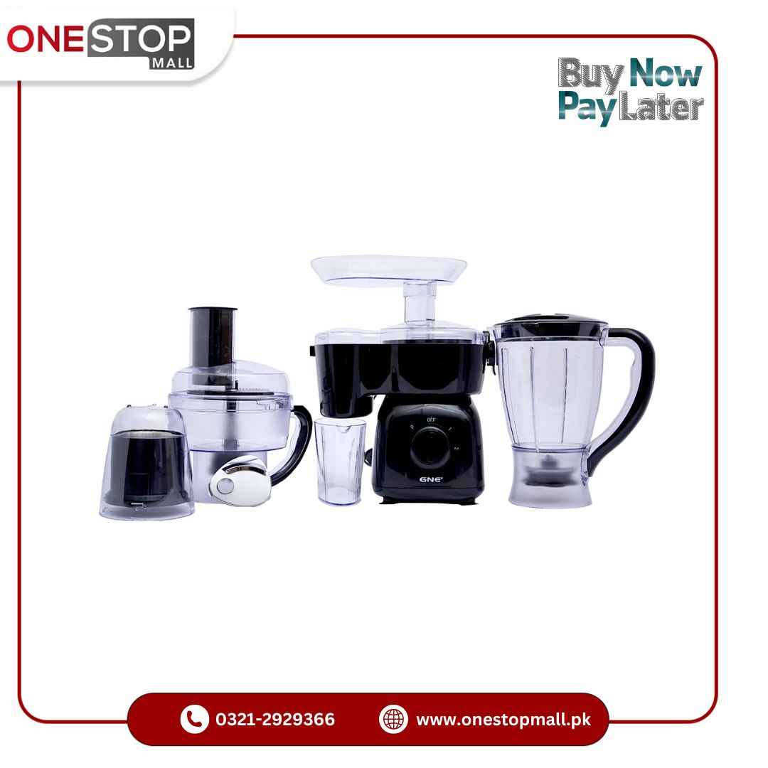 Gaba National Food Factory GN-920 8 in 1( Black) Stainless Steel Blades Quick & Easy Cleaning Brand Warranty