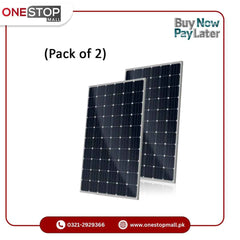 Jasco Solar Panel 2 Pcs Plate-Mono Crystalline 12v/165 Watt Heavy Duty( 10 Year Warranty )