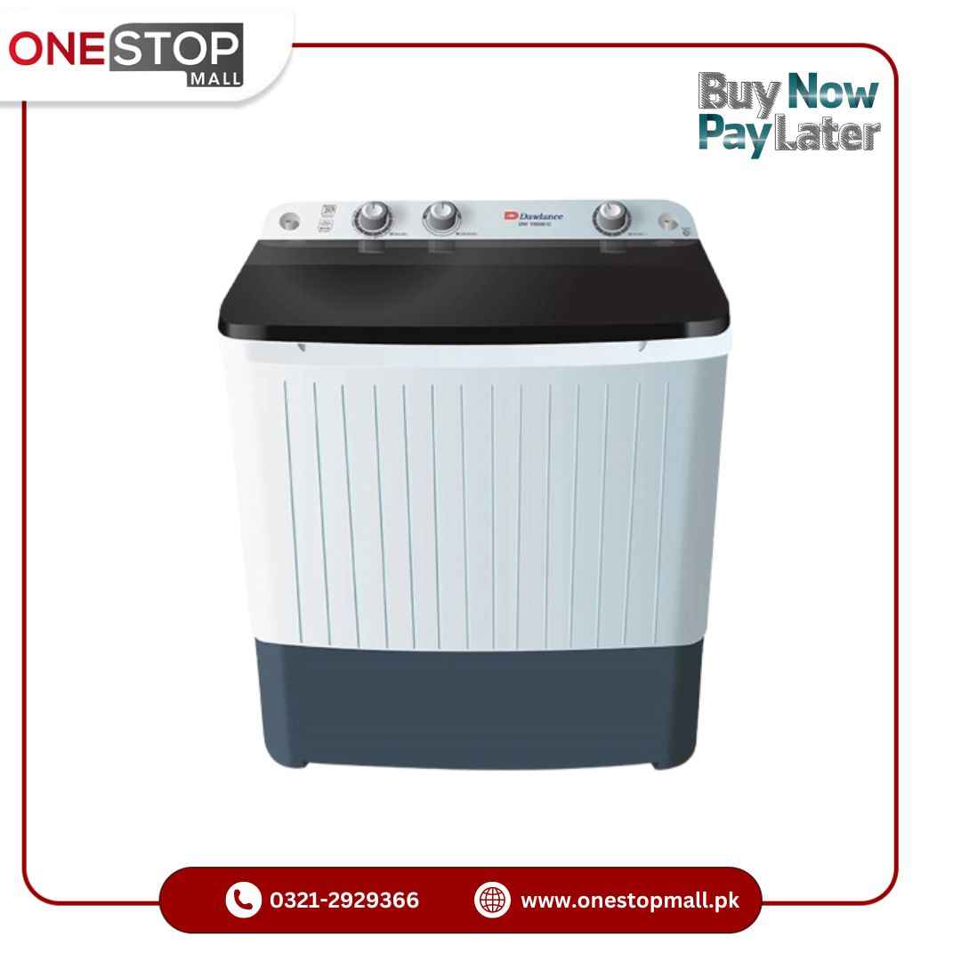 Dawlance Washing Machine 12 kg Twin Tub Semi Automatic DW 10500 C White Color 10 Years Brand Warranty