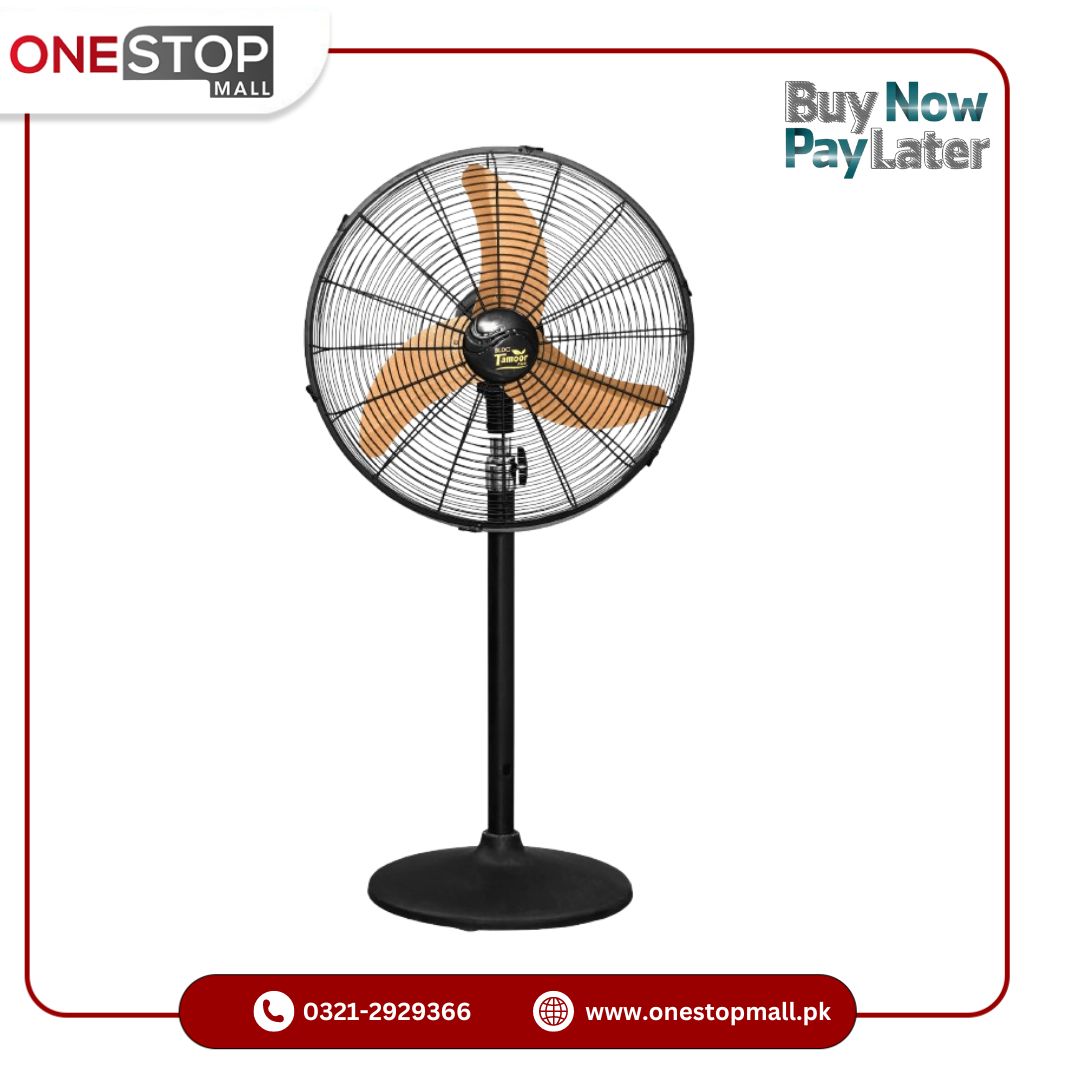 Tamoor AC DC Pedestal Fan Eco Supreme Model 20 Inch remote control 99.9% Pure Copper Brand Warranty - Onestopmall.pk