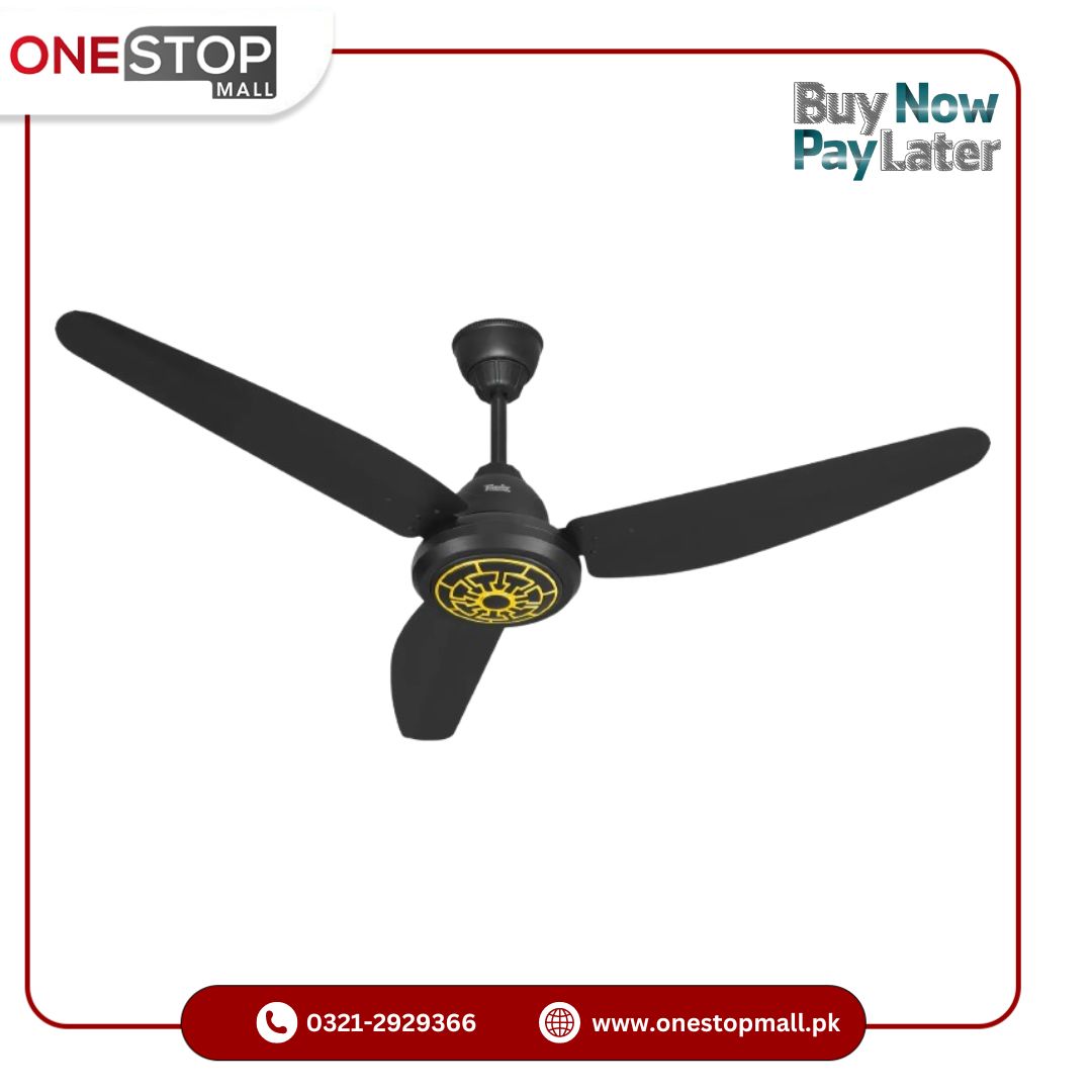 Tamoor Ceiling Fan Galaxy Model | AC/DC 56 Inch Noiseless Motor. 99% Copper Winding Brand Warranty - Onestopmall.pk