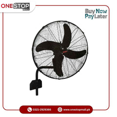 Royal Bracket Fan 24 inch Copper Winding: 99.99% Pure Copper Wire Brand Warranty