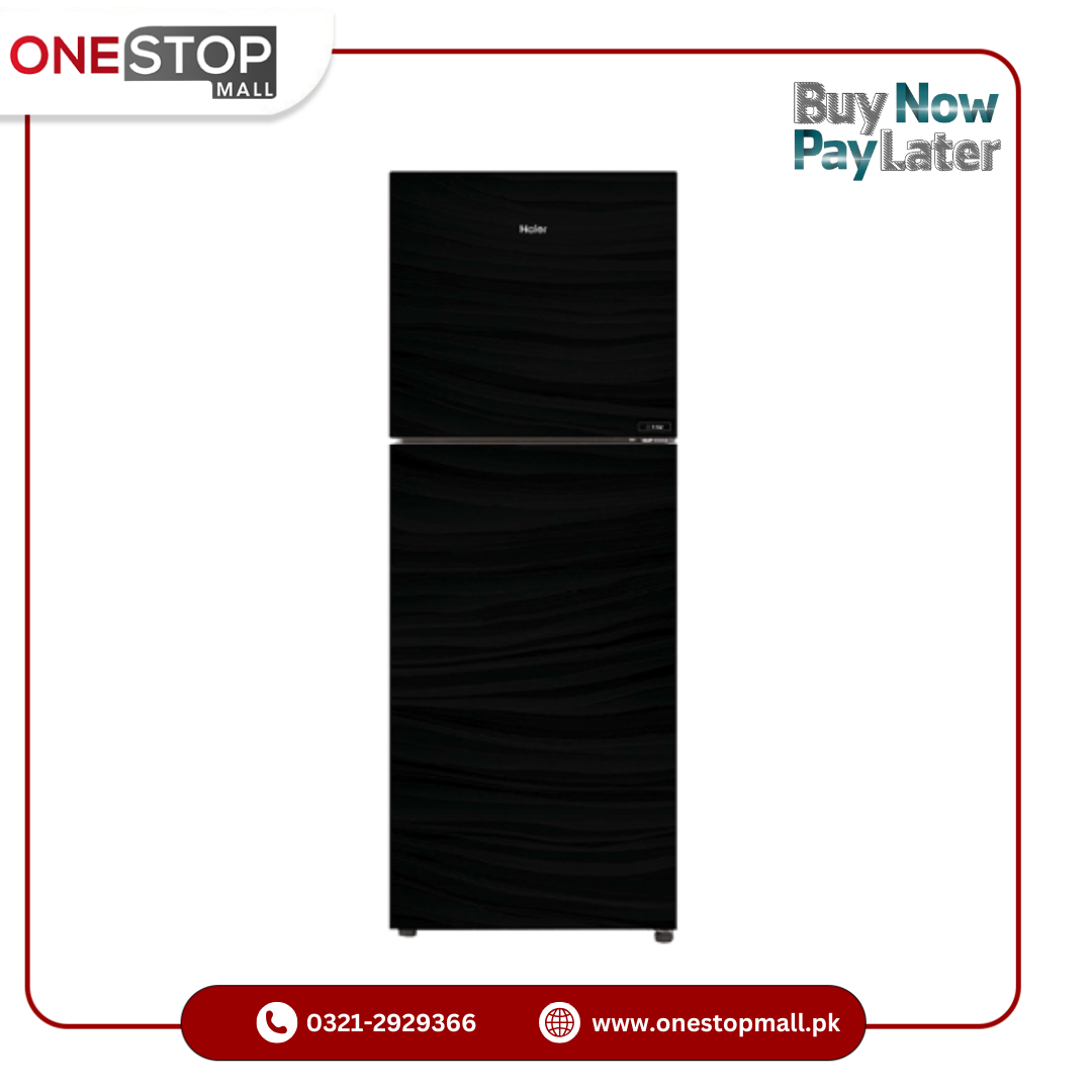 Haier Refrigerators HRF-316 EPB/EPR Glass Door 12 Cubic Feet Capacity Brand Warranty - Onestopmall.pk