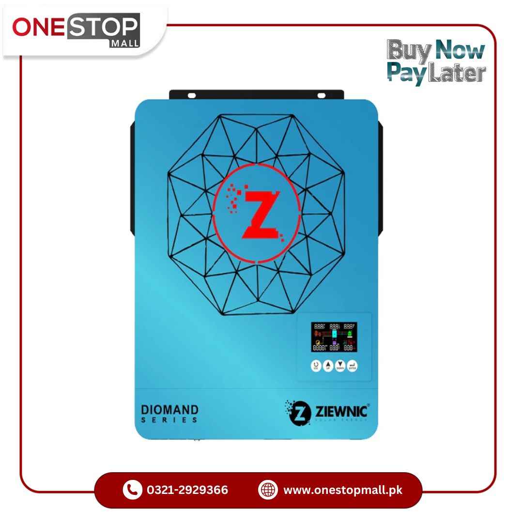ZIEWNIC DIAMOND Solar Hybrid Inverter 6.5 (KW) 5G PV8500 ON/OFF/MKS/KS 100% Pure Sine Wave Solar Inverter 5 Years Brand Warranty