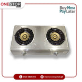 Murphy LPG Gas Stove GD-402 Stainless Steel Body Automatic Piezo Ignition Heavy Burner - Onestopmall.pk