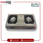 Murphy LPG Gas Stove SD-307 Stainless Steel Body Automatic Piezo Ignition Heavy 2 Burner - Onestopmall.pk