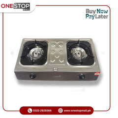 Murphy LPG Gas Stove SD-307 Stainless Steel Body Automatic Piezo Ignition Heavy 2 Burner - Onestopmall.pk