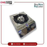 Murphy LPG Gas Stove LF-221 Stainless Steel Body Automatic Piezo Ignition Heavy Burner - Onestopmall.pk