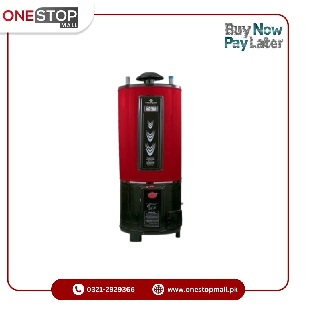 NasGas Geyser 15 Gallon Electric + Gas DEG-15 Super Fast Heating DLX (Double Safety) Heavy Gauge 12 x 14 Water Tank - Onestopmall.pk