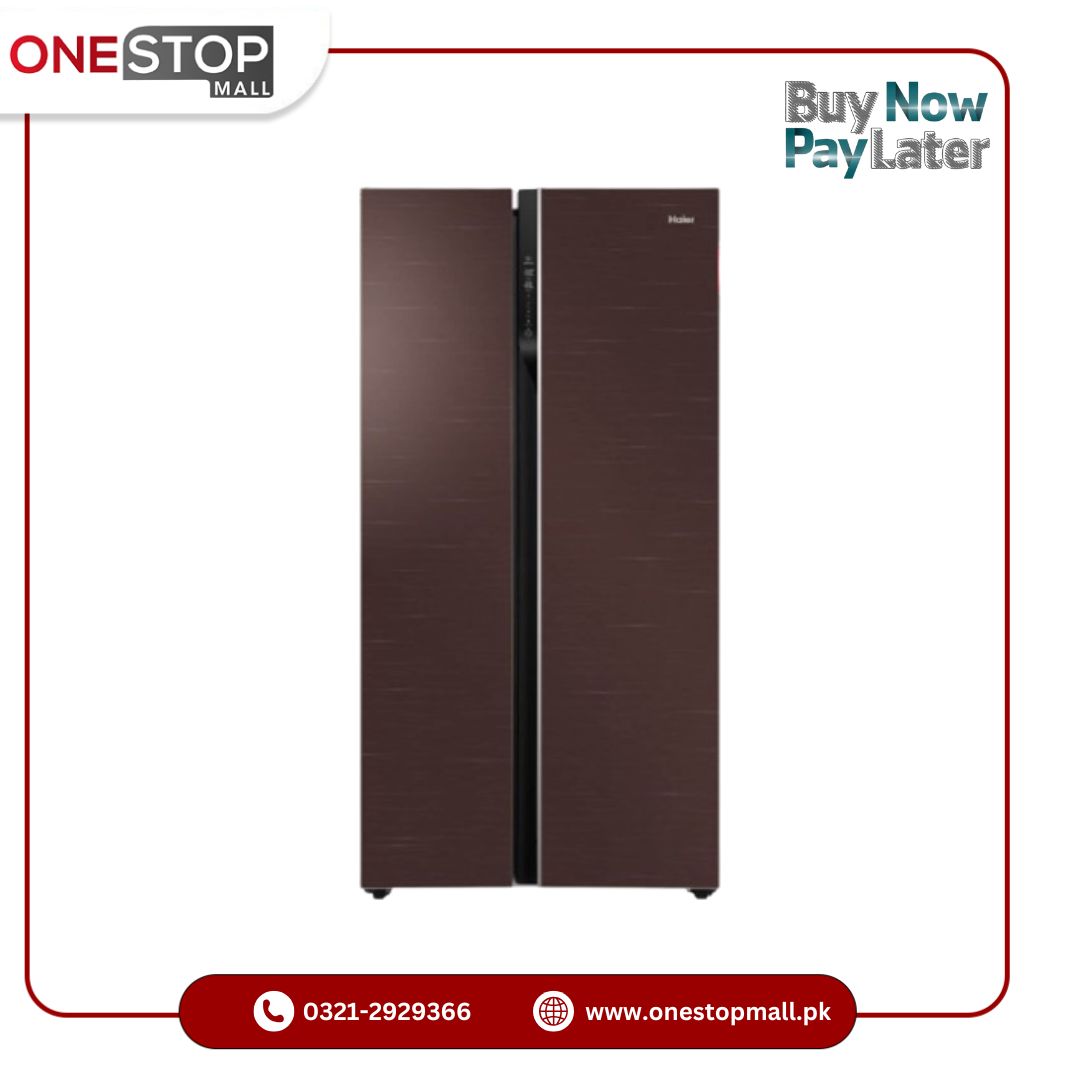 Haier Refrigerator HRF-622 ICG 22CFT / 550Liters - Side by Side Digital Inverter - Onestopmall.pk