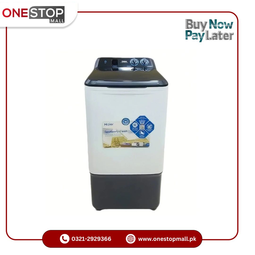 Haier Washing Machine HWM-80-1217 Latest Model- 08 KG Washing Capacity-10 Years Motor Warranty - Onestopmall.pk