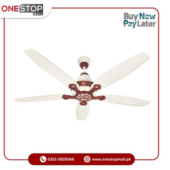 Tamoor Ceiling Fan 30W Penta Fancy Model | Eco-Smart 5 Blades Size 56" Inch 1 Year Brand Warranty - Onestopmall.pk