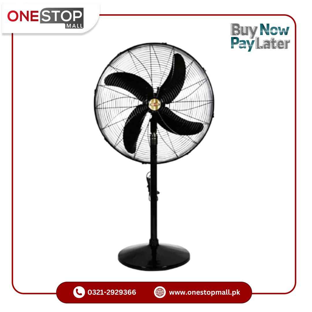 Super Asia Pedestal Fan Standard Size 24 Heavy Duty Motor Energy Efficient Brand Warranty