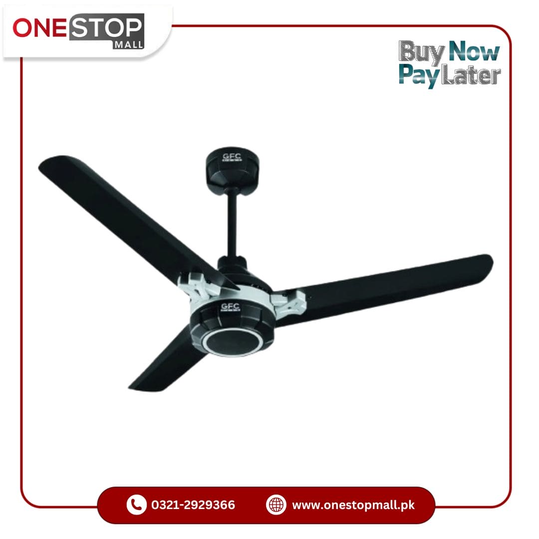 GFC Ceiling Fan AC 30 Watts PROUD Model 56'' Energy Saver Inverter Fan Energy Efficient Electrical Steel Sheet and 99.9% Pure Copper Wire Brand Warranty - Onestopmall.pk