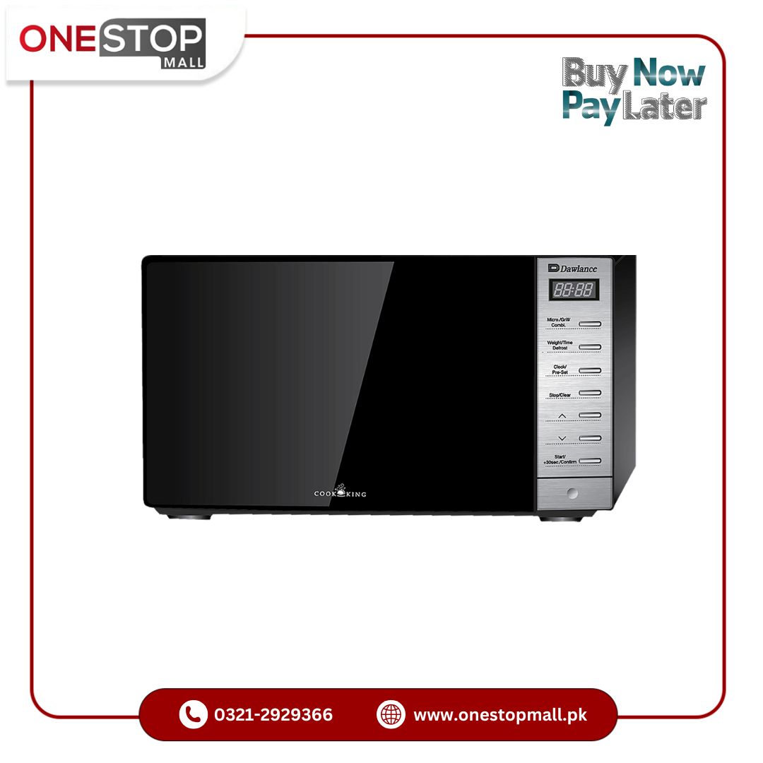Dawlance Microwave Oven DW 297 GSS / 20 Litres Large Capacity Grill Cooking Auto Cook Menu Microwave - Brand Warranty - Onestopmall.pk