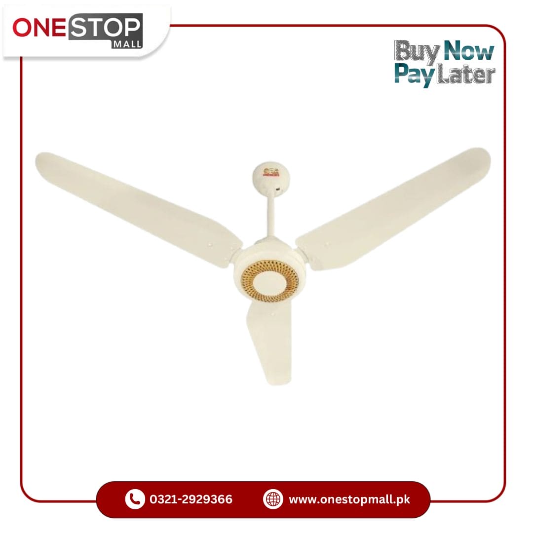 GFC Ceiling Fan AC 30 Watts APEX Model 56'' Energy Saver Inverter Fan Energy Efficient Electrical Steel Sheet and 99.9% Pure Copper Wire Brand Warranty - Onestopmall.pk
