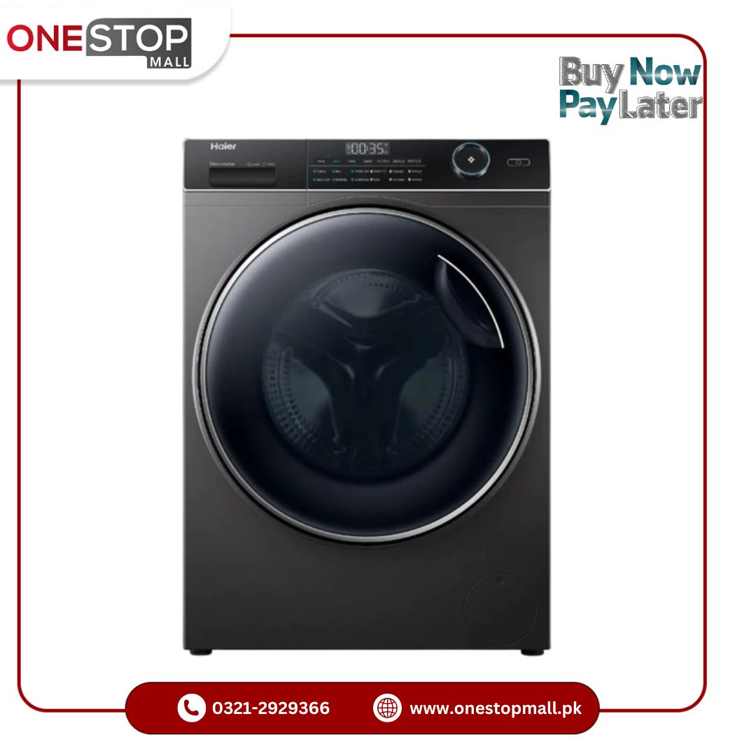 Haier Automatic Washing Machine HW 105-B14959S8U1 Inverter Front Load Smart Operation 20 Years Motor Warranty - Onestopmall.pk