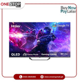 Haier 75" 4K HDR Google TV QLED-S80Series-H75S80EUX (MEMC, Bezel Less, QLED, Dolby Audio)/2 Years Brand Warranty - Onestopmall.pk
