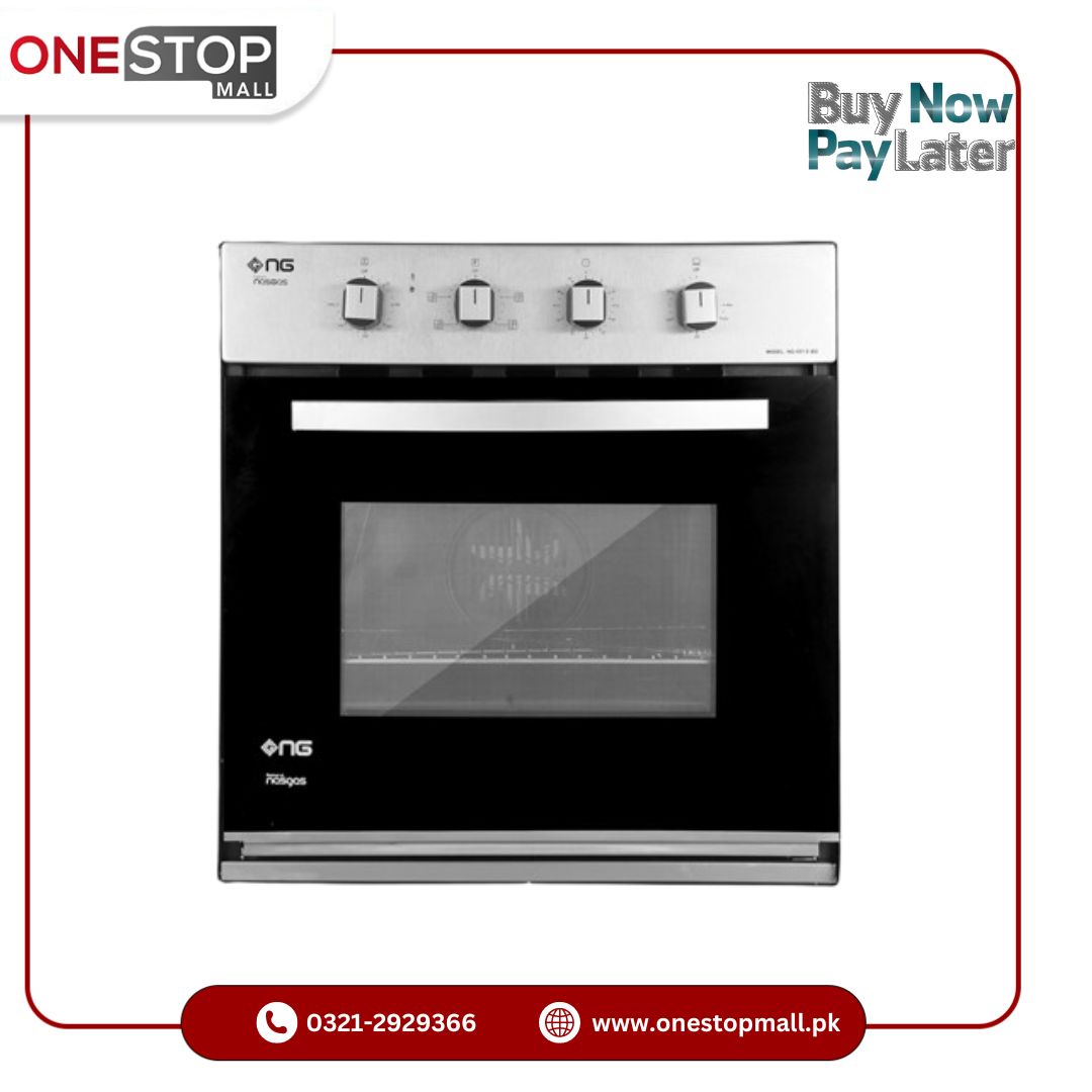 Nasgas Built in Oven NG-551 Fully Efficient Thermostatically Controlled Oven 1 Year Brand Warranty - Onestopmall.pk