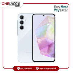 Samsung Galaxy A35 5G RAM 8 GB ROM 256 GB Front Camera 13 MP Back Camera 50 MP + 8 MP + 5 MP Battery Type 5000 mAh - Onestopmall.pk