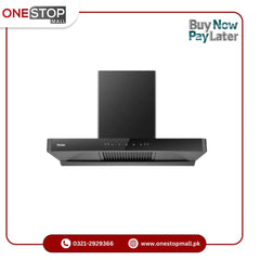 Haier Hood HCH-9003T Black 200 Watts Auto Cleaning Motion Sensor 35 Inches Wide With Brand Warranty - Onestopmall.pk