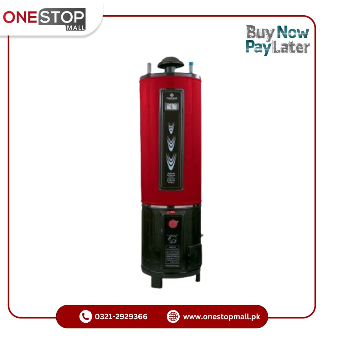 NasGas Geyser 25 Gallon Electric + Gas DEG-25 Deluxe Prime Gauge 10x10 Water Tank Recommend For Pressure Pump Brand Warranty - Onestopmall.pk