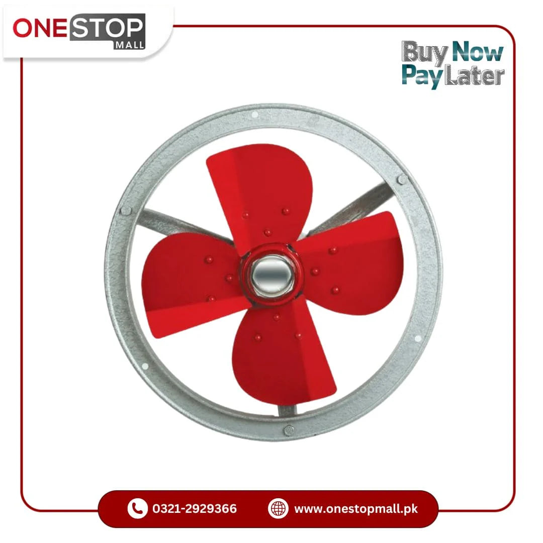 GFC Exhaust Metal Model (Round Shape) Size 12 inch Pressure die casted aluminum rotor 1 Year Brand Warranty - Onestopmall.pk