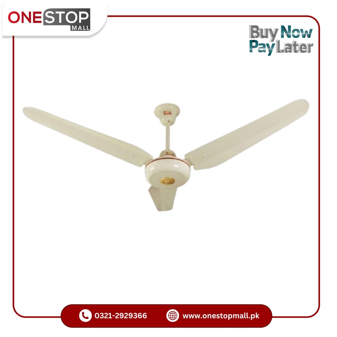 GFC Ceiling Fan Standard Model AC/DC inverter Solar 56 Inch 99.99% Pure Copper Wire Remote Control Brand Warranty - Onestopmall.pk