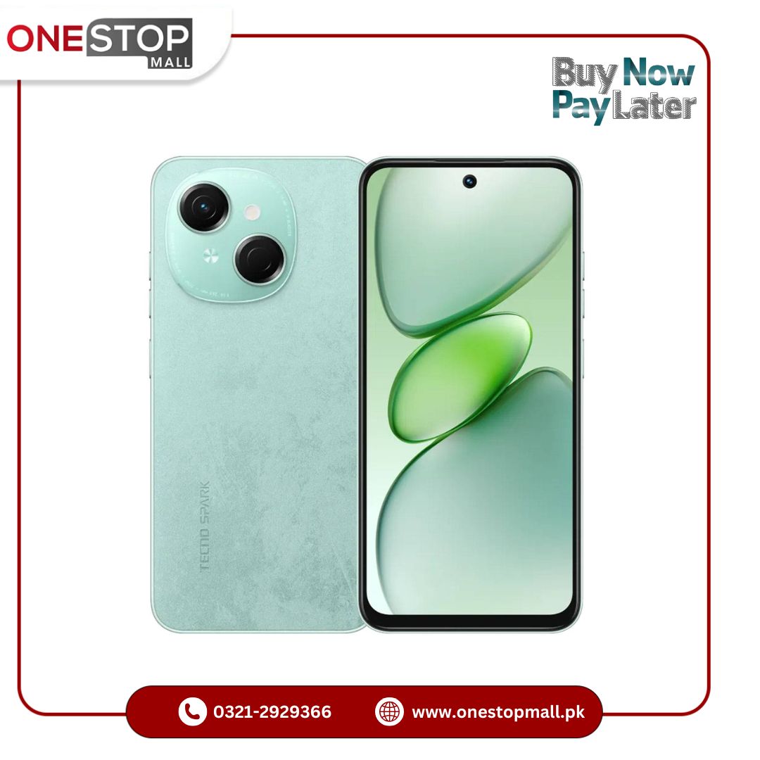 Tecno Spark Go 1 - 4GB RAM 64GB ROM - IPS LCD - 6.67 Inches Display - 8MP Front Camera - 13MP Rear Camera - Unisoc T615 Chipset - Dual SIM - 5000mAh Battery - Onestopmall.pk
