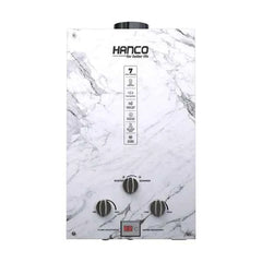 Hanco 7 Liters Instant Water Heater Model 7G3 Dual Ignition Gas Geyser Brand Warranty