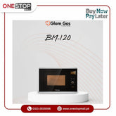 Glam Gas Microwave Oven BM-120 20L Capacity For Versatile Cooking Options Touch Panel For Easy Operation Brand Warranty - Onestopmall.pk