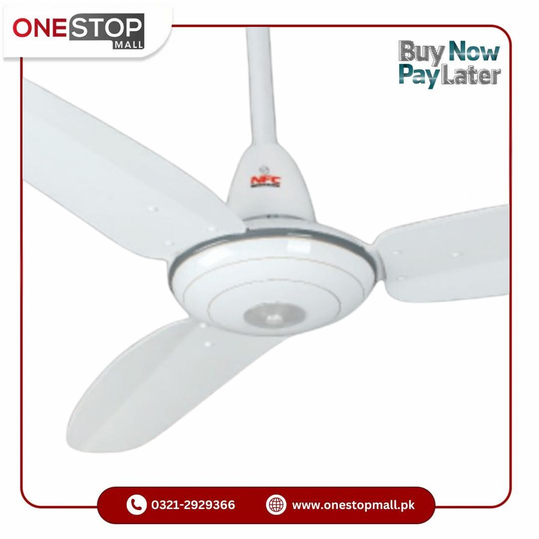 NFC AC DC Ceiling Fan Deluxe Model 56 Inch Inverter Pure Copper Winding Remote Control Brand Warranty - Onestopmall.pk