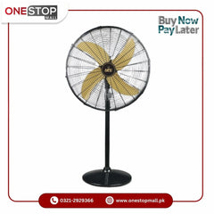 NFC AC DC Pedestal Fan 24 Inch Remote Control Powerful Motor & Design Silent & Quiet Breeze High Airflow Design Brand Warranty - Onestopmall.pk
