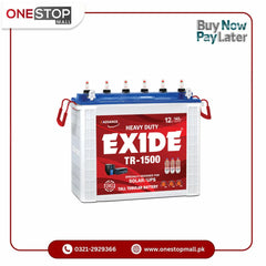 EXIDE TR-1500 Tall Tubular Battery Price in Pakistan Only For Karachi Brand Warranty - Onestopmall.pk
