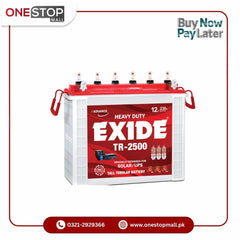 EXIDE TR-2500 Tall Tubular Battery Price in Pakistan Only For Karachi Brand Warranty - Onestopmall.pk