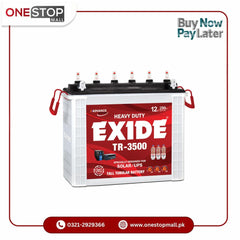 EXIDE TR-3500 Tall Tubular Battery Price in Pakistan Only For Karachi Brand Warranty - Onestopmall.pk