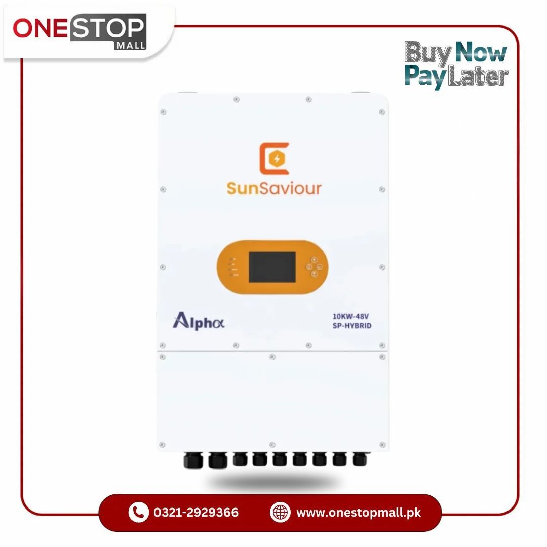 Sun Saviour Alpha 10 Kw IP65 Hybrid Solar Inverter Brand Replacement Warranty - Onestopmall.pk