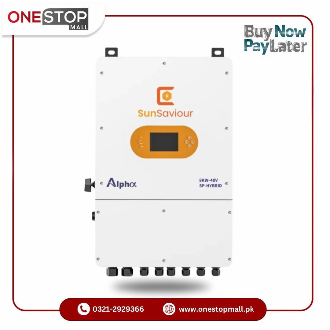 Sun Saviour Alpha 8 Kw IP65 Hybrid Solar Inverter Brand Replacement Warranty - Onestopmall.pk