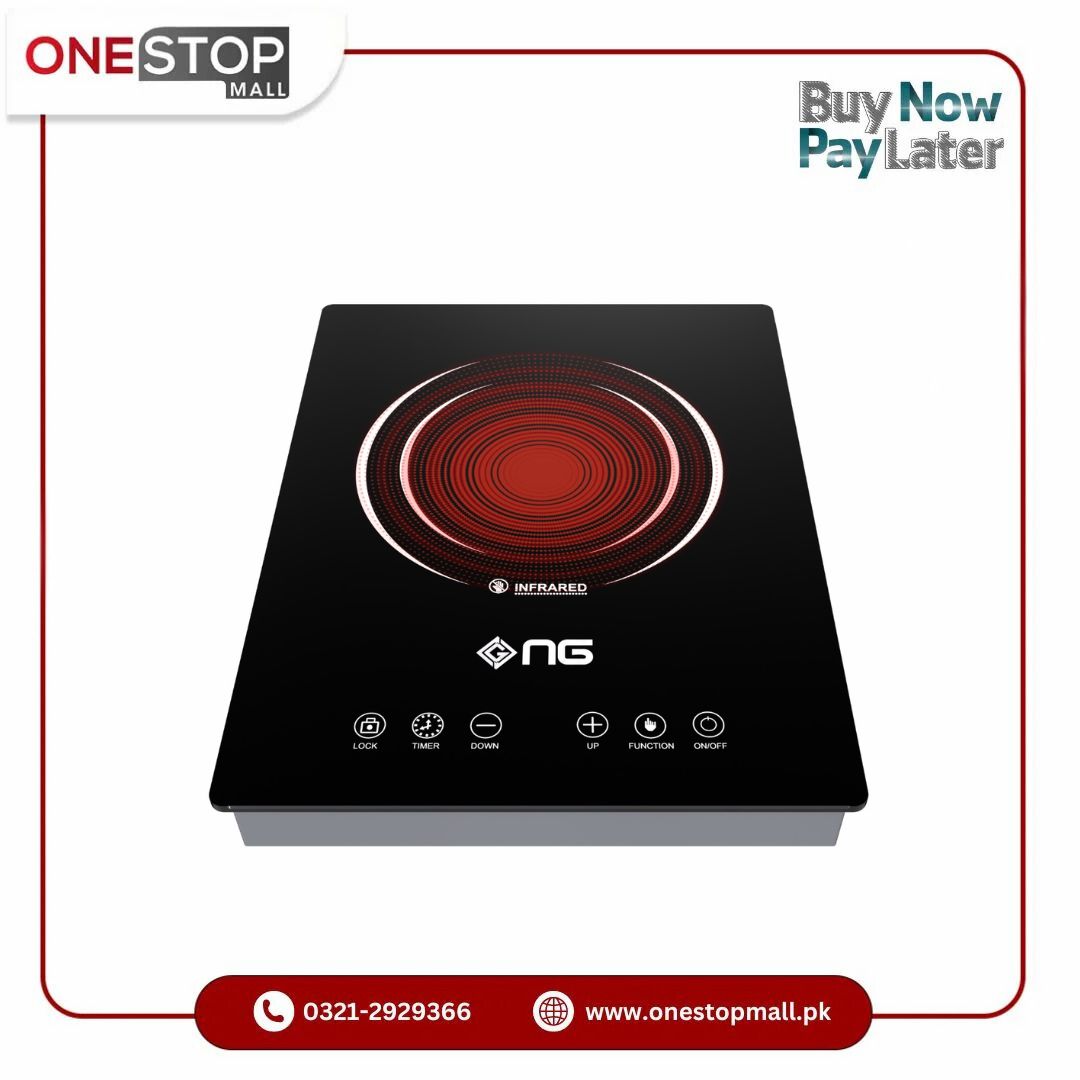 Nas Gas Infrared Cooker NTC-123 Touch Control & Digital Display Up to 4 Hours Timer Function Child Lock Safety Features Brand Warranty - Onestopmall.pk