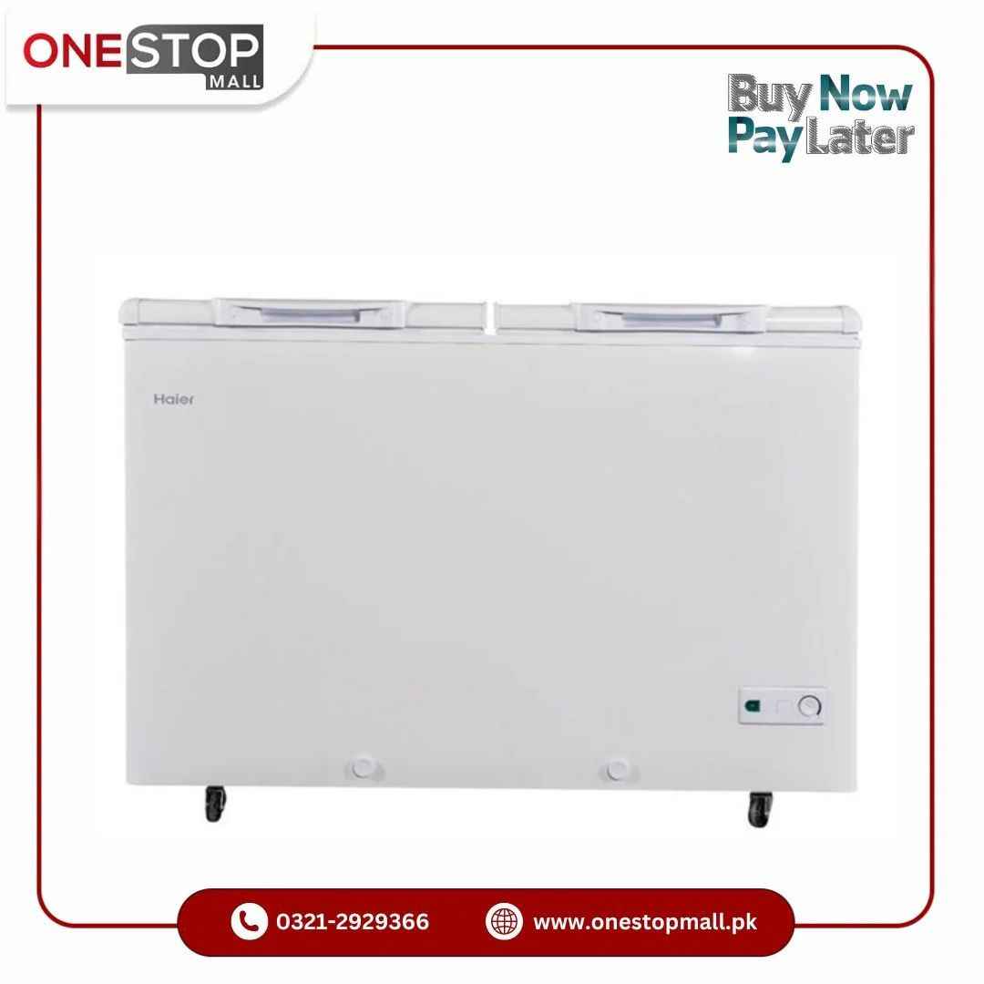 Haier Deep Freezer 14 Cu Ft Turbo Cool Twin Door HDF-385H Deep Freezer 10 Years Warranty
