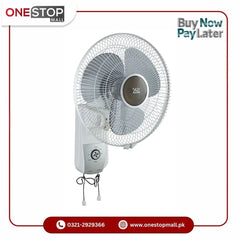 SK Bracket Fan 12" 100% Copper Wire Electric Steel Sheets Energy Efficient Brand Warranty - Onestopmall.pk