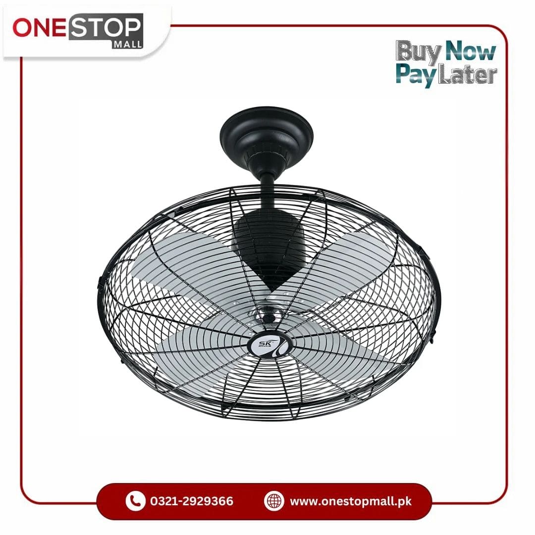 SK Circumatic Fix Fan 21 Inch Copper WindingHigh Performance Electrical Steel Sheet and 99.9% Pure Copper Wire Brand Warranty - Onestopmall.pk