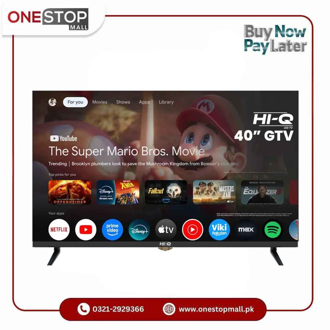 HI-Q 40 GTV Google TV 40 Inch Full HD Smart LED TV – 64GB Storage | Built-in Google TV