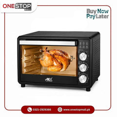 ANEX AG-3075 Deluxe Oven Toaster | Bake, Roast, Grill & Toast | 2 Years Warranty