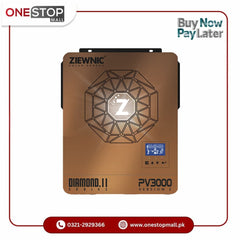 ZIEWNIC DIAMOND Solar Hybrid Inverter 6G 2.2KVA (PV3000) 100% Pure Sine Wave Solar Inverter 5 Years Brand Warranty - Onestopmall.pk