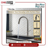 Glam Gas Faucet (Faucet Flow-11) Imported Aerater Stainless Steel Flexible Hose Brand Warranty - Onestopmall.pk