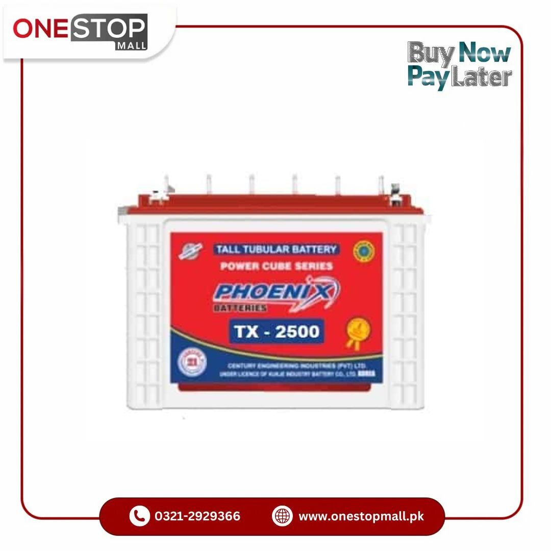 Phoenix TX 2500 230 AMP Tubular Battery Price in Pakistan Only For Karachi - Onestopmall.pk